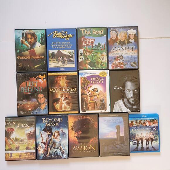 Various Other - Lot of 13 Faith Based Religious DVD Movie God Christ Christian Kids Moral Church